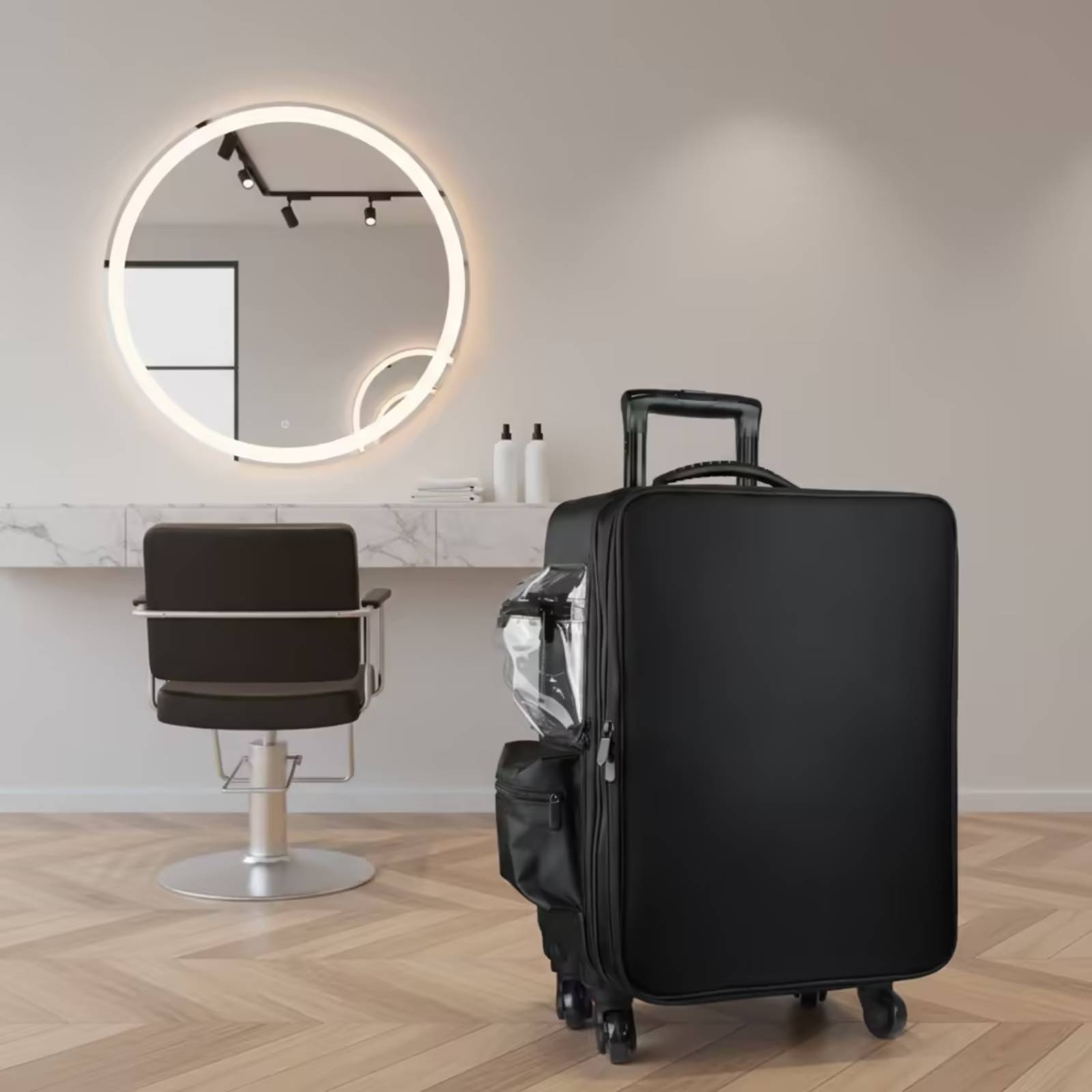 Backpacks - Valigia per Trucchi con Ruote Girevoli,