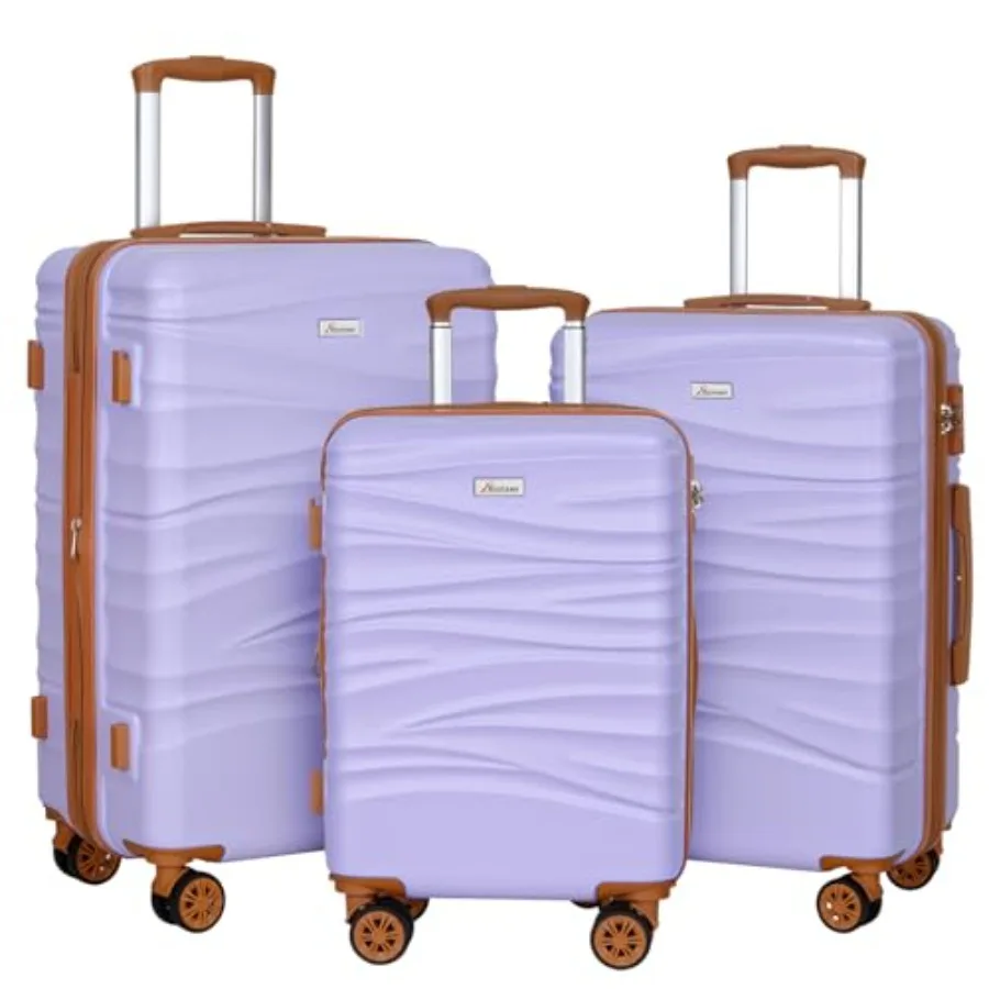 Expandable Hard Shell Luggage Set - Set di valigie espandibili da 3