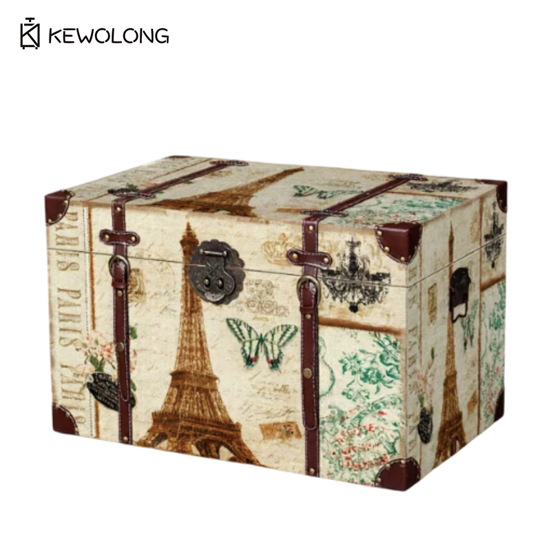Scatola di Legno Vintage con S - Retro Vintage Trunk Suitcase recensione e prezzo