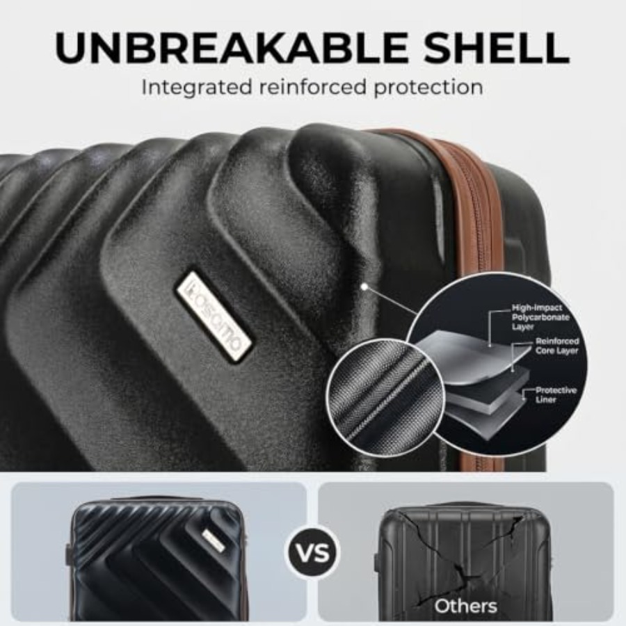 Set di 6 Valigie Espandibili a - Expandable Hard Shell Luggage Set recensione e prezzo