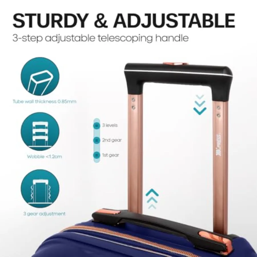 Set da 2 valigie da viaggio, d - Expandable Hard Shell Luggage Set recensione e prezzo